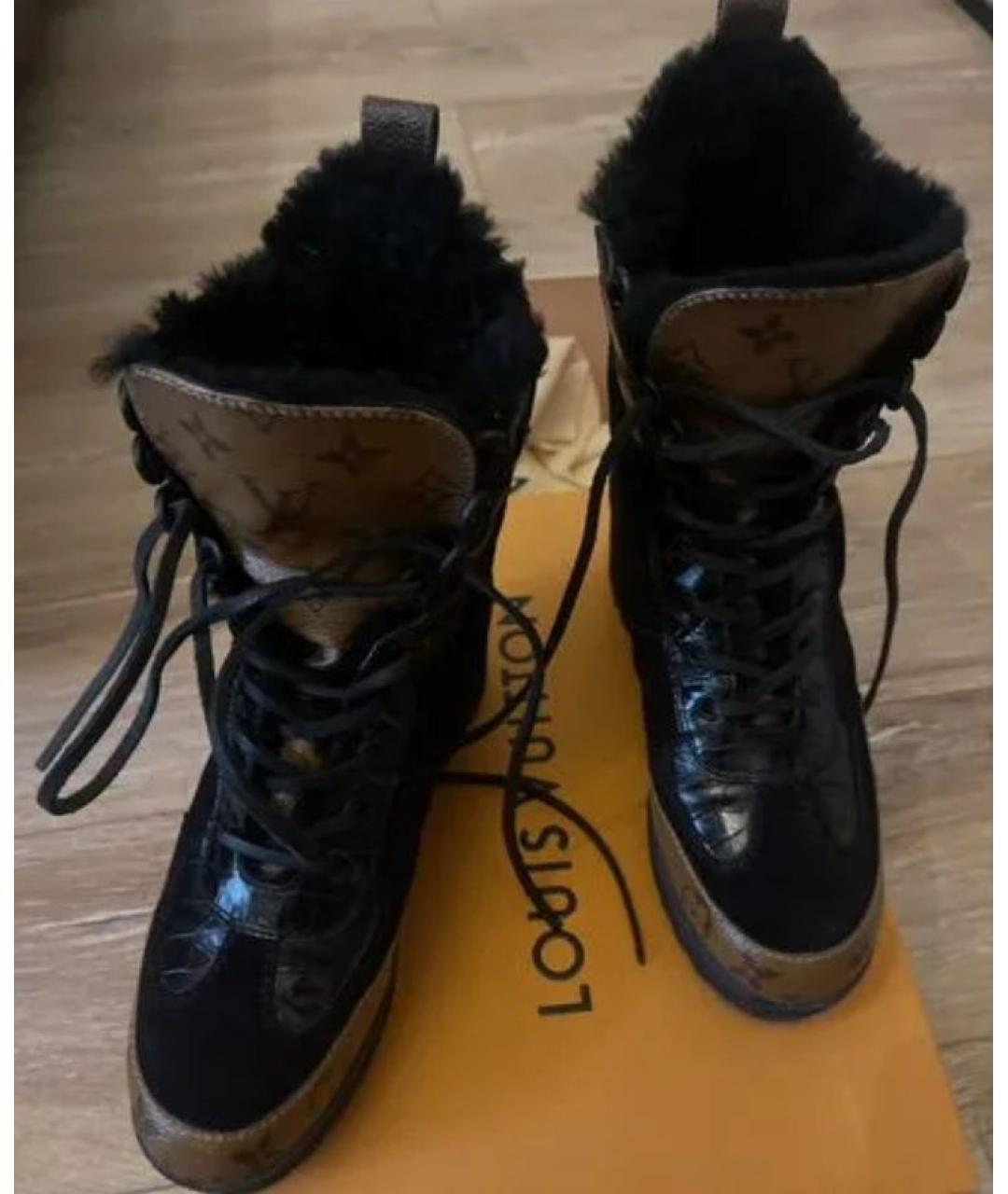 LOUIS VUITTON Черные ботинки, фото 2