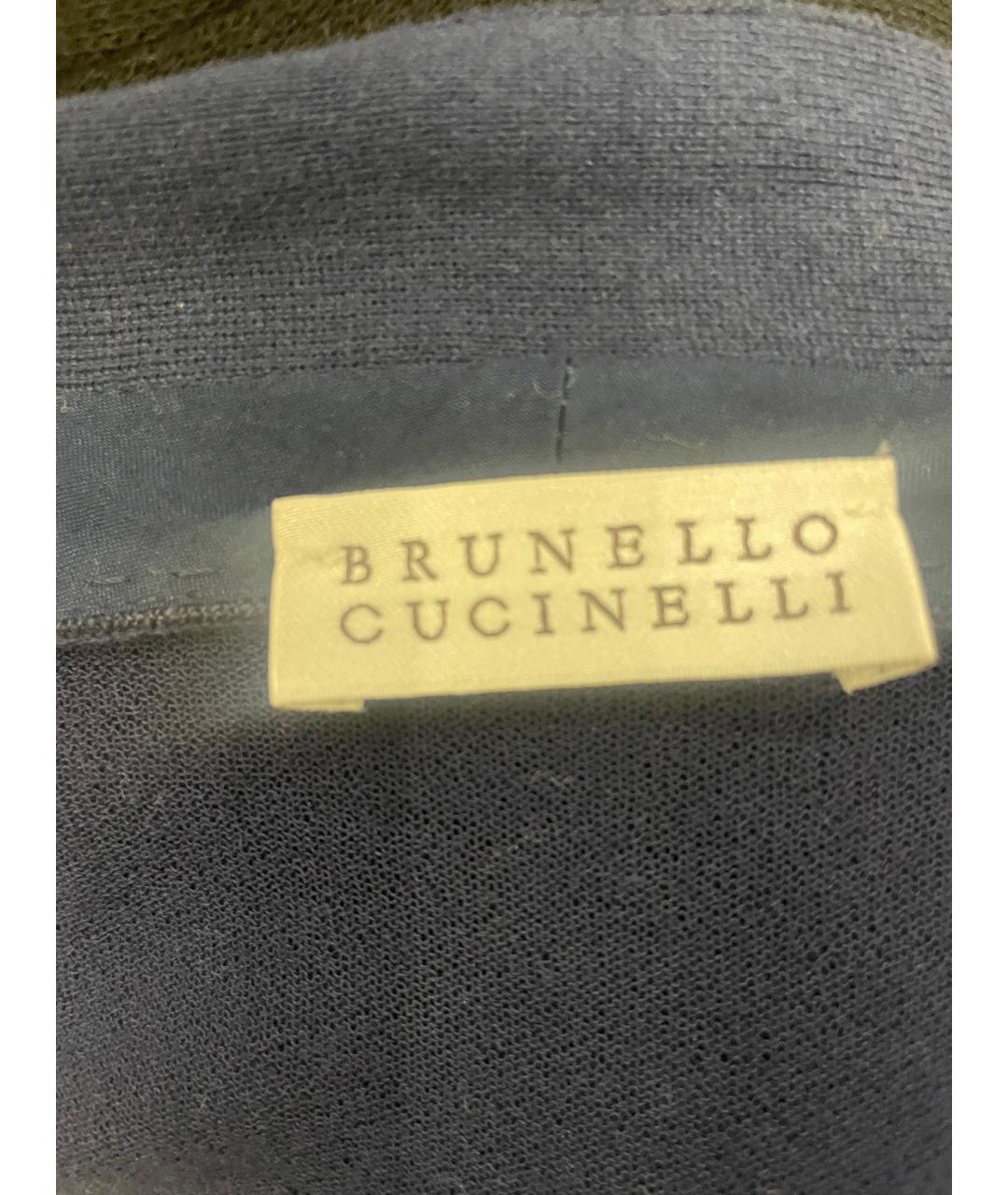 BRUNELLO CUCINELLI Синий хлопковый кардиган, фото 5