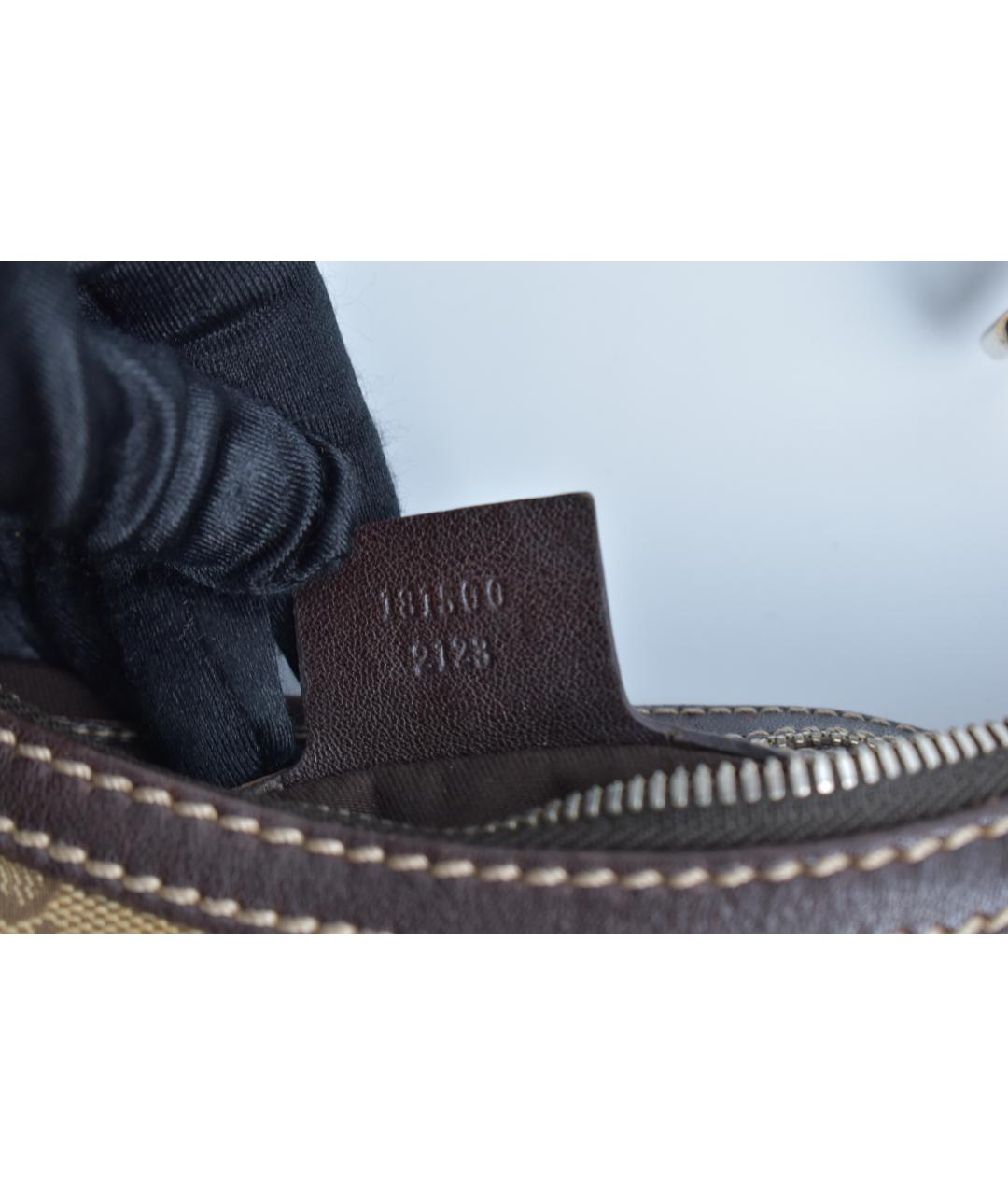GUCCI Бежевая сумка через плечо из канвы, фото 7