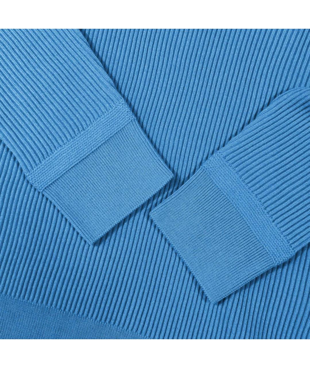 STONE ISLAND Синий шерстяной джемпер / свитер, фото 3