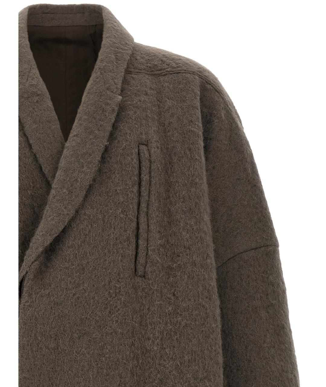RICK OWENS Мульти шерстяное пальто, фото 3