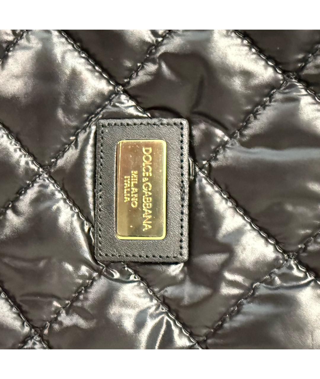 DOLCE&GABBANA Черная полиамидовая куртка, фото 4