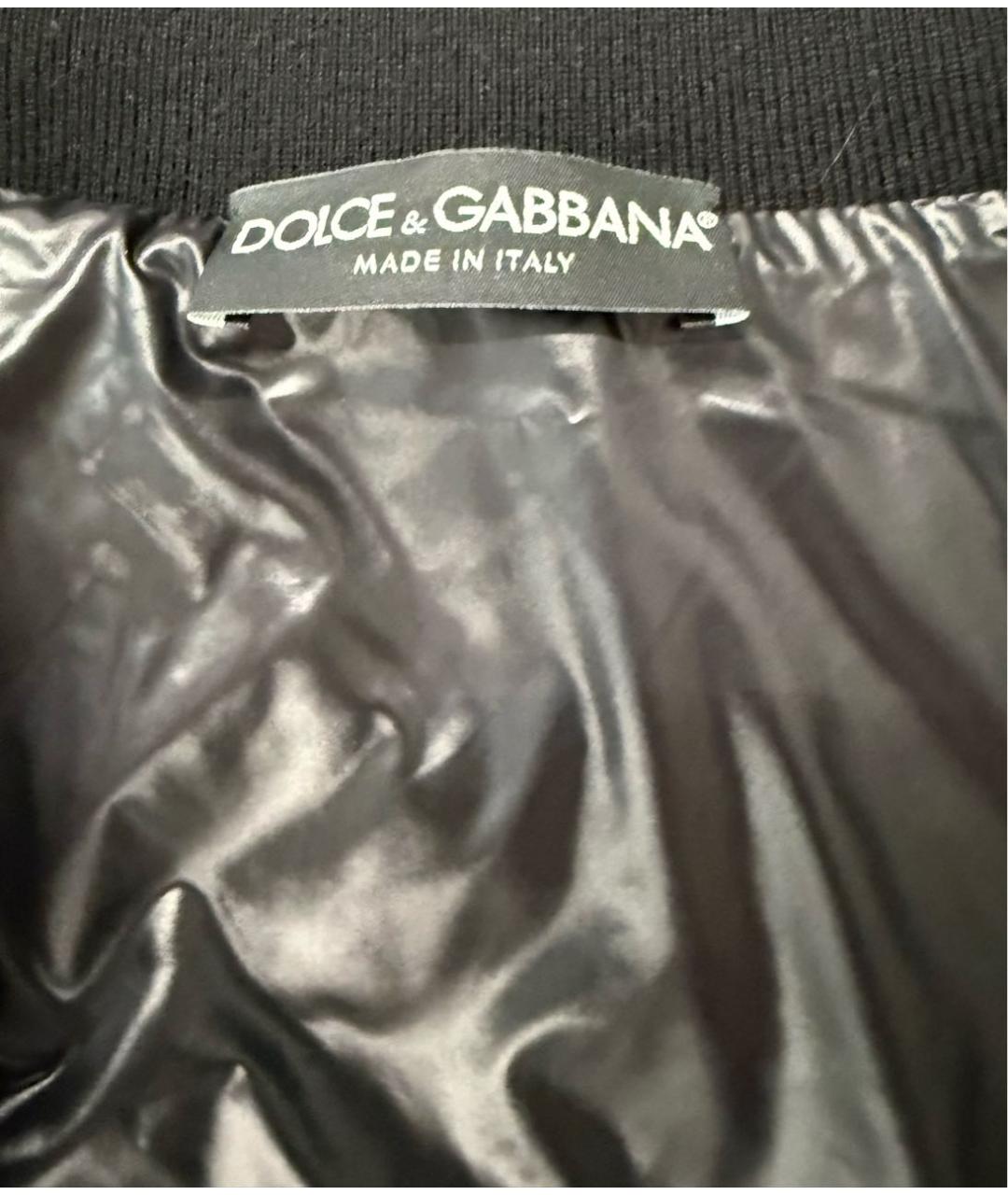 DOLCE&GABBANA Черная полиамидовая куртка, фото 3