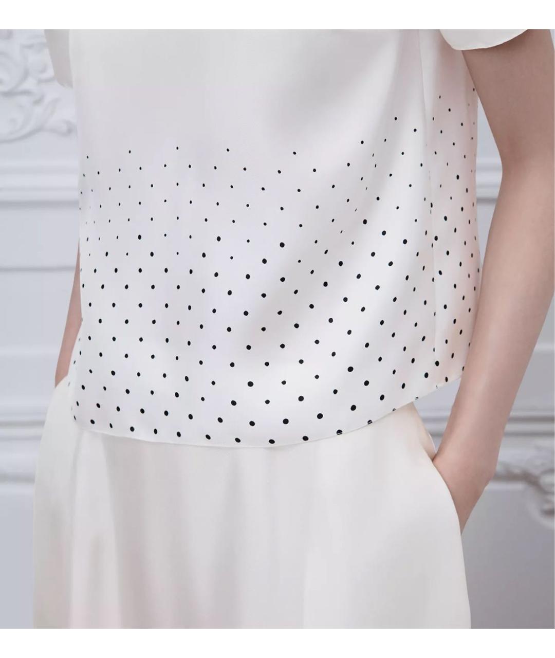 CHRISTIAN DIOR Белая шелковая блузы, фото 8