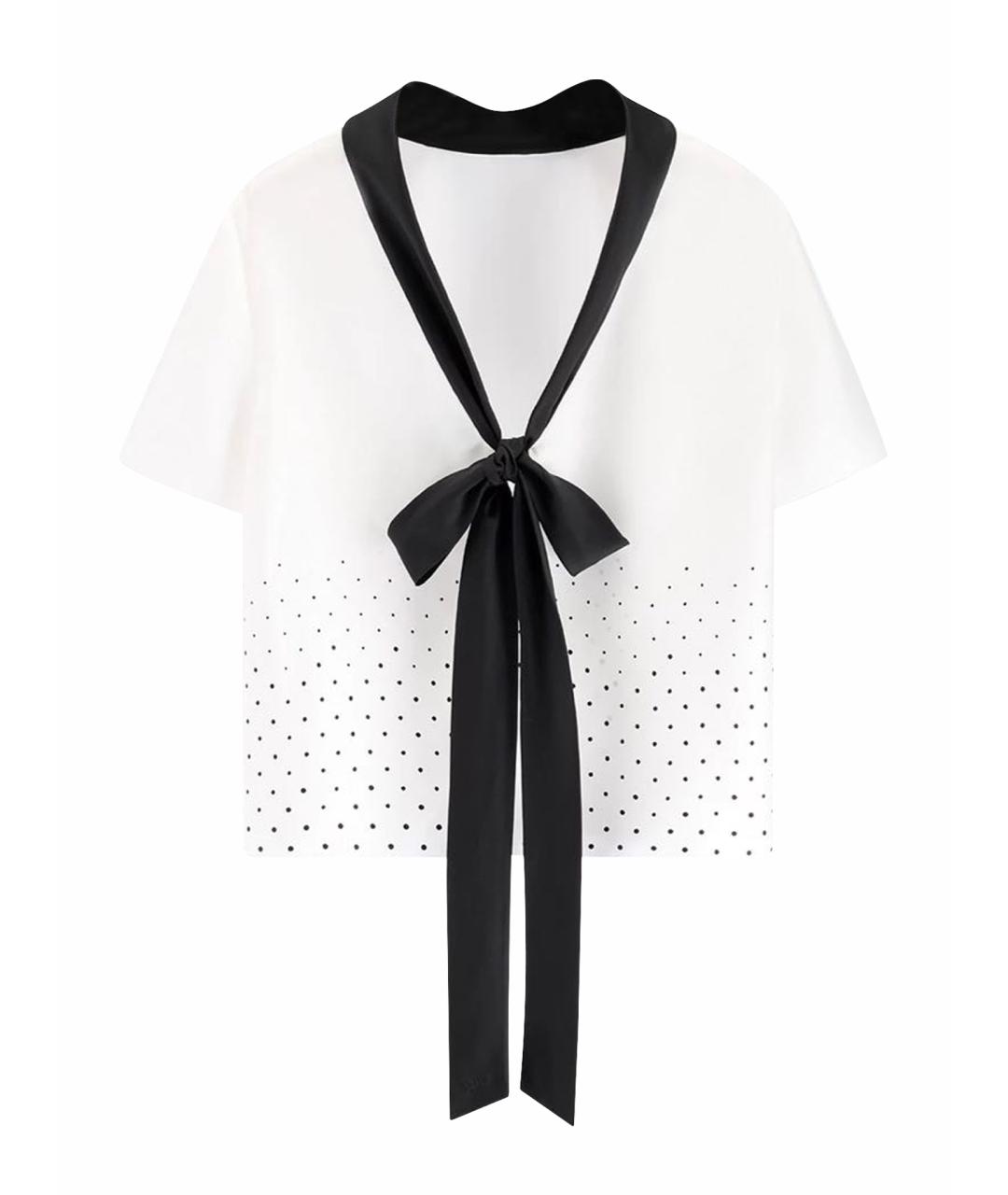 CHRISTIAN DIOR Белая шелковая блузы, фото 1