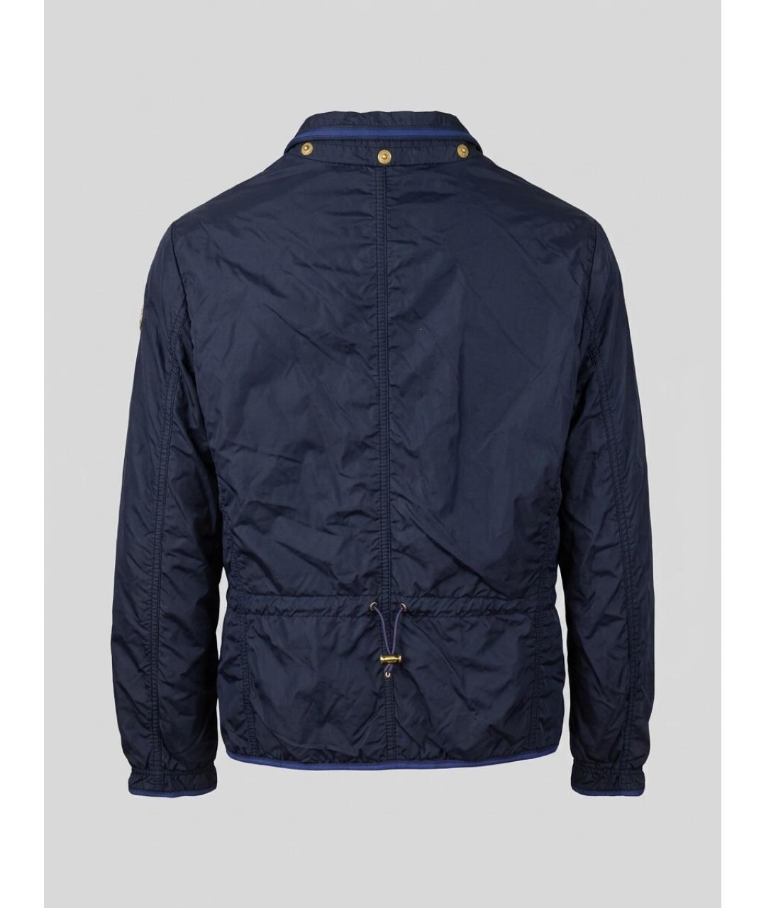 MONCLER Синяя нейлоновая куртка, фото 3