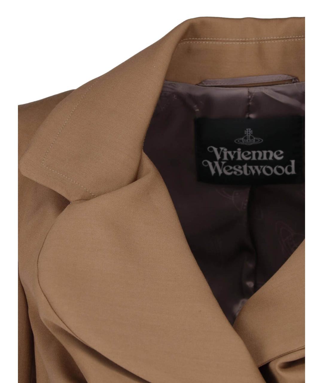 VIVIENNE WESTWOOD Коричневый шерстяной жакет/пиджак, фото 5