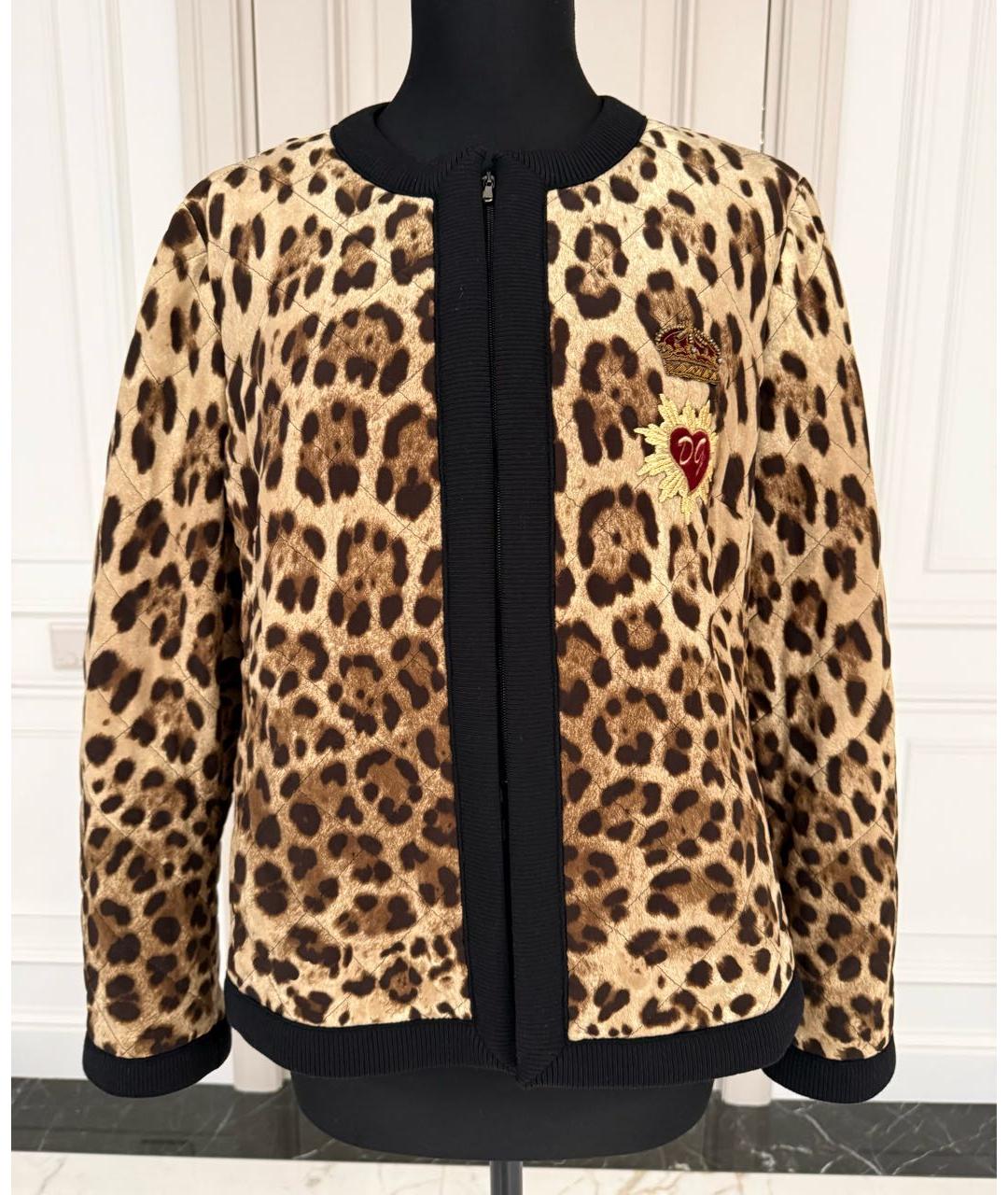 DOLCE&GABBANA Коричневая вискозная куртка, фото 9