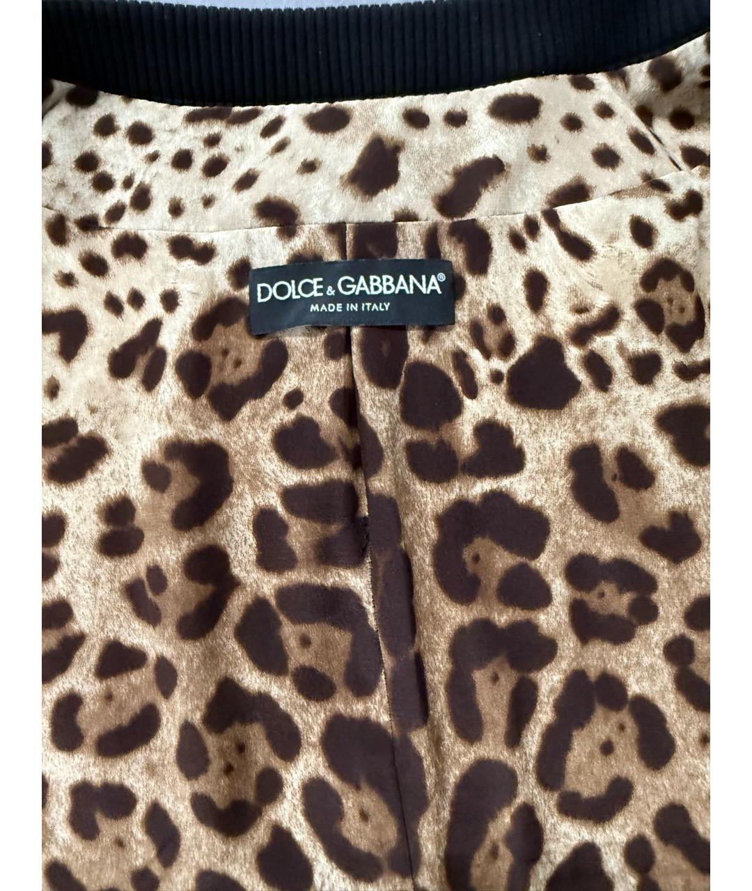 DOLCE&GABBANA Коричневая вискозная куртка, фото 5