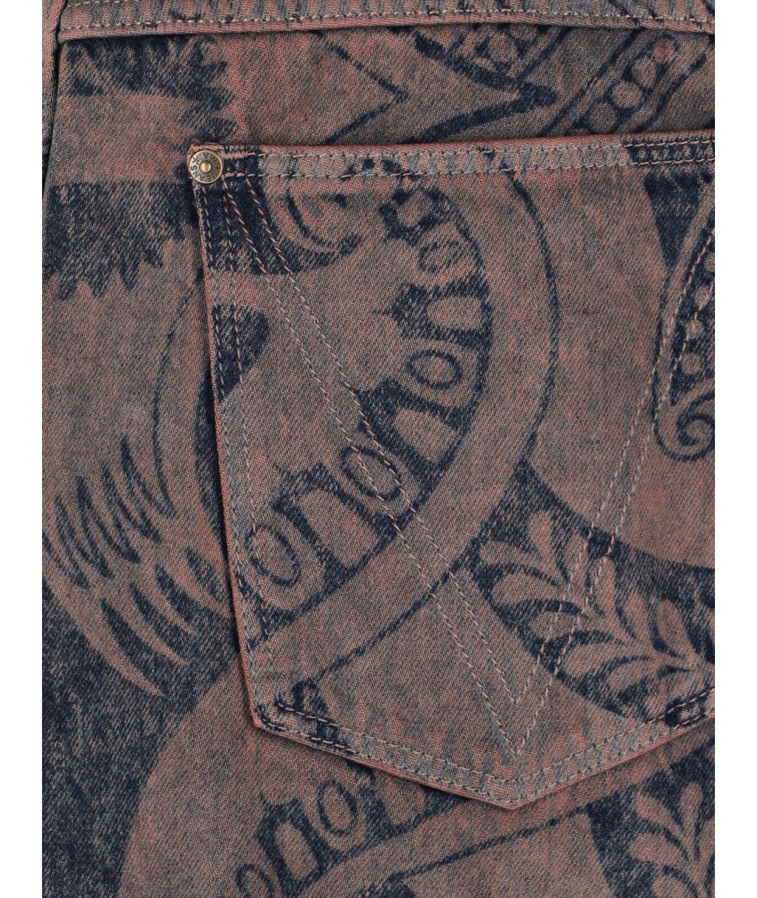 VIVIENNE WESTWOOD Коричневые хлопковые прямые джинсы, фото 4