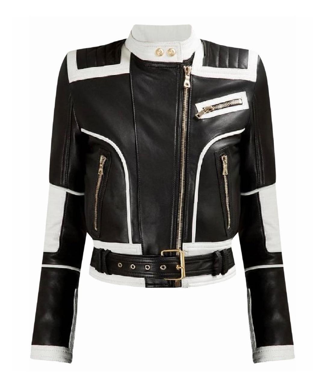 BALMAIN Черная кожаная куртка, фото 5