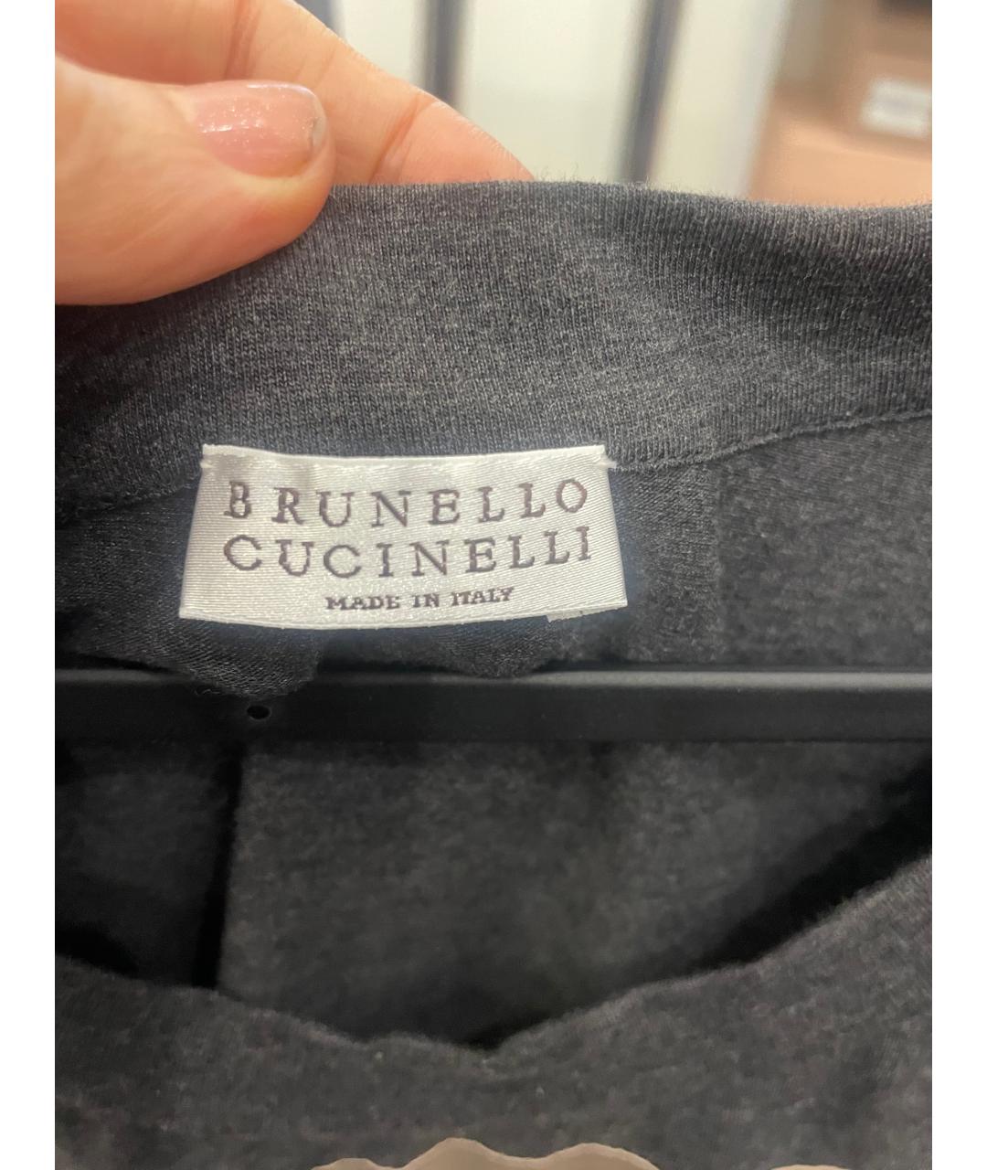 BRUNELLO CUCINELLI Бежевый хлопковый джемпер / свитер, фото 5