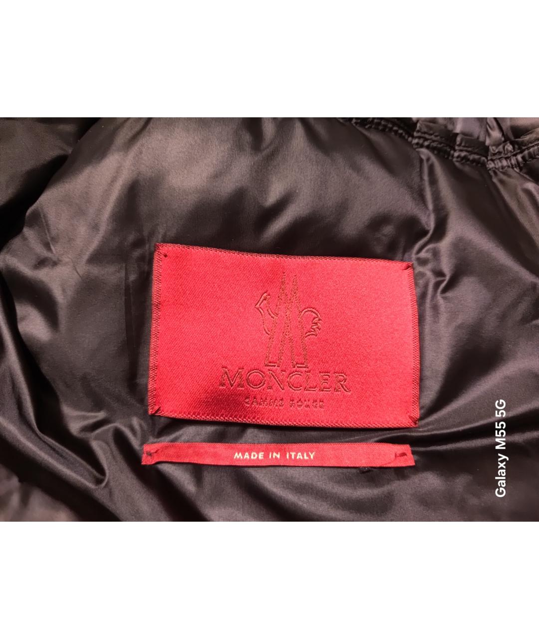 MONCLER Черная нейлоновая куртка, фото 7