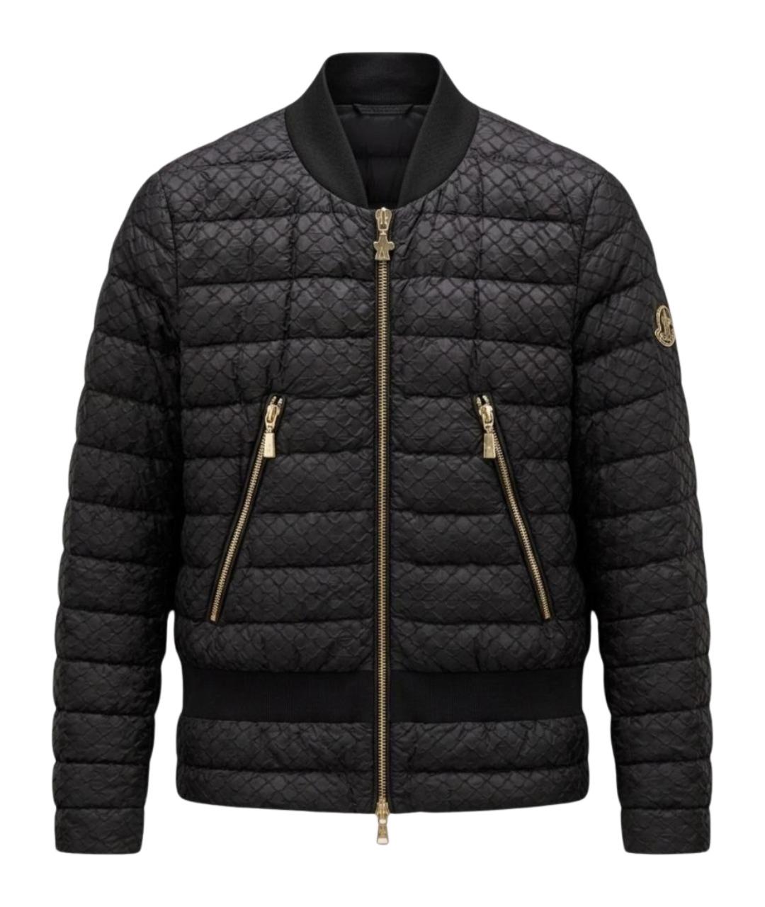 MONCLER Черная нейлоновая куртка, фото 1