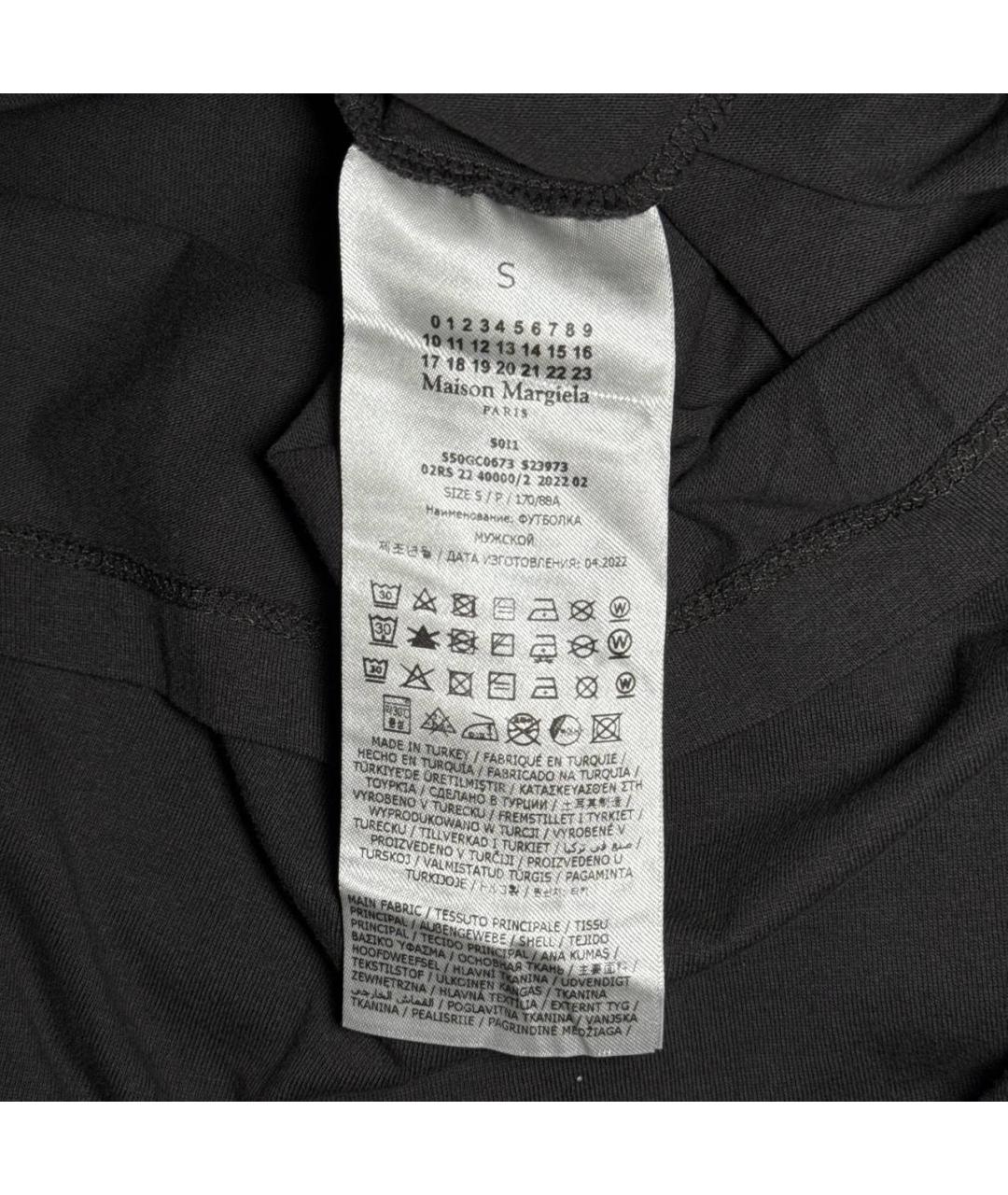 MAISON MARGIELA Черная футболка, фото 6