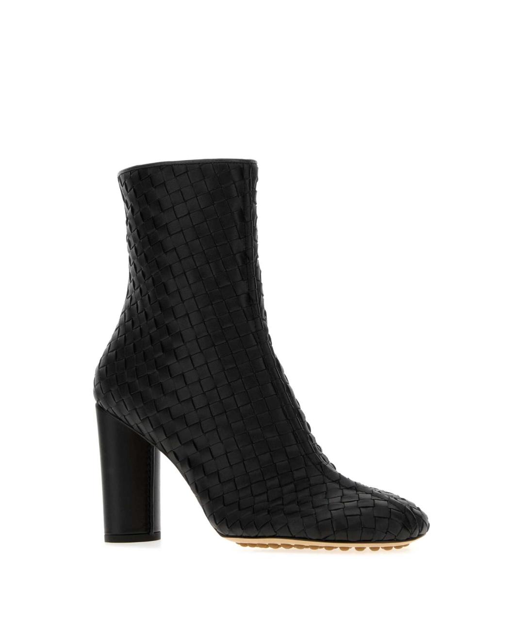 BOTTEGA VENETA Черные кожаные ботильоны, фото 2