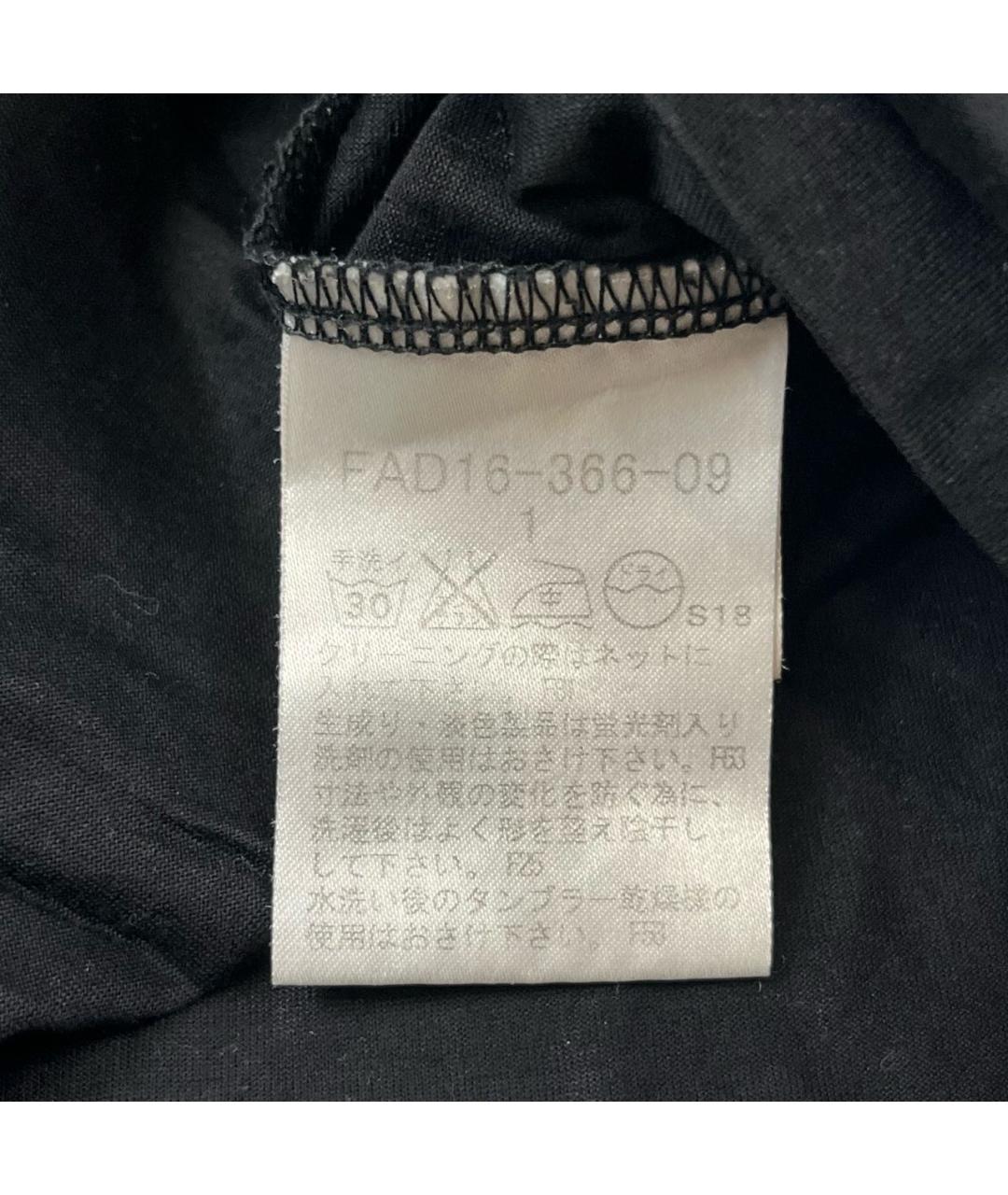 BURBERRY Черная хлопковая футболка, фото 4