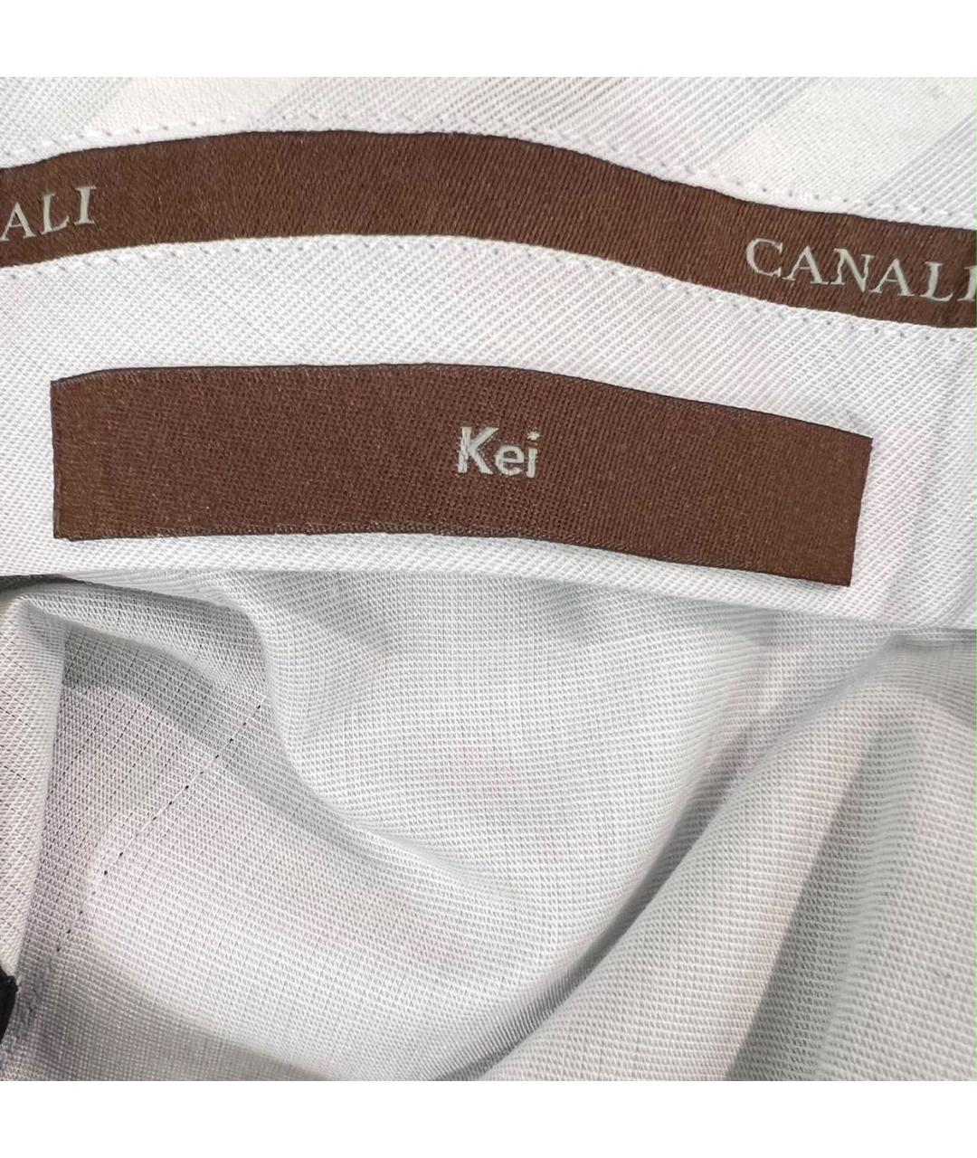 CANALI Синие шерстяные классические брюки, фото 7