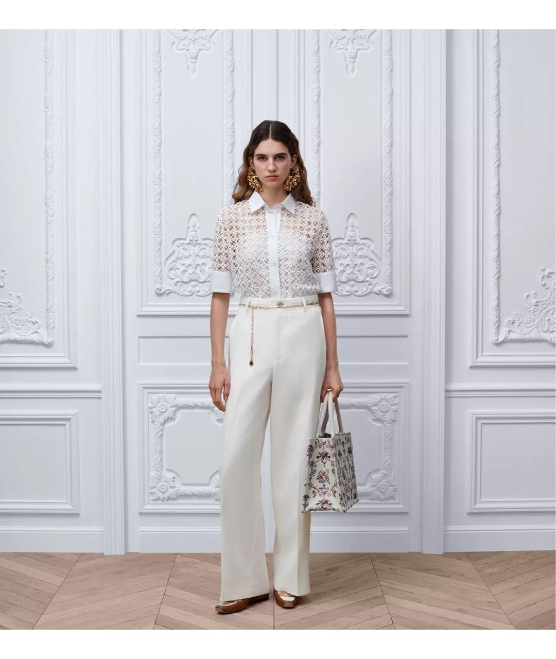 CHRISTIAN DIOR Белая хлопковая рубашка, фото 2