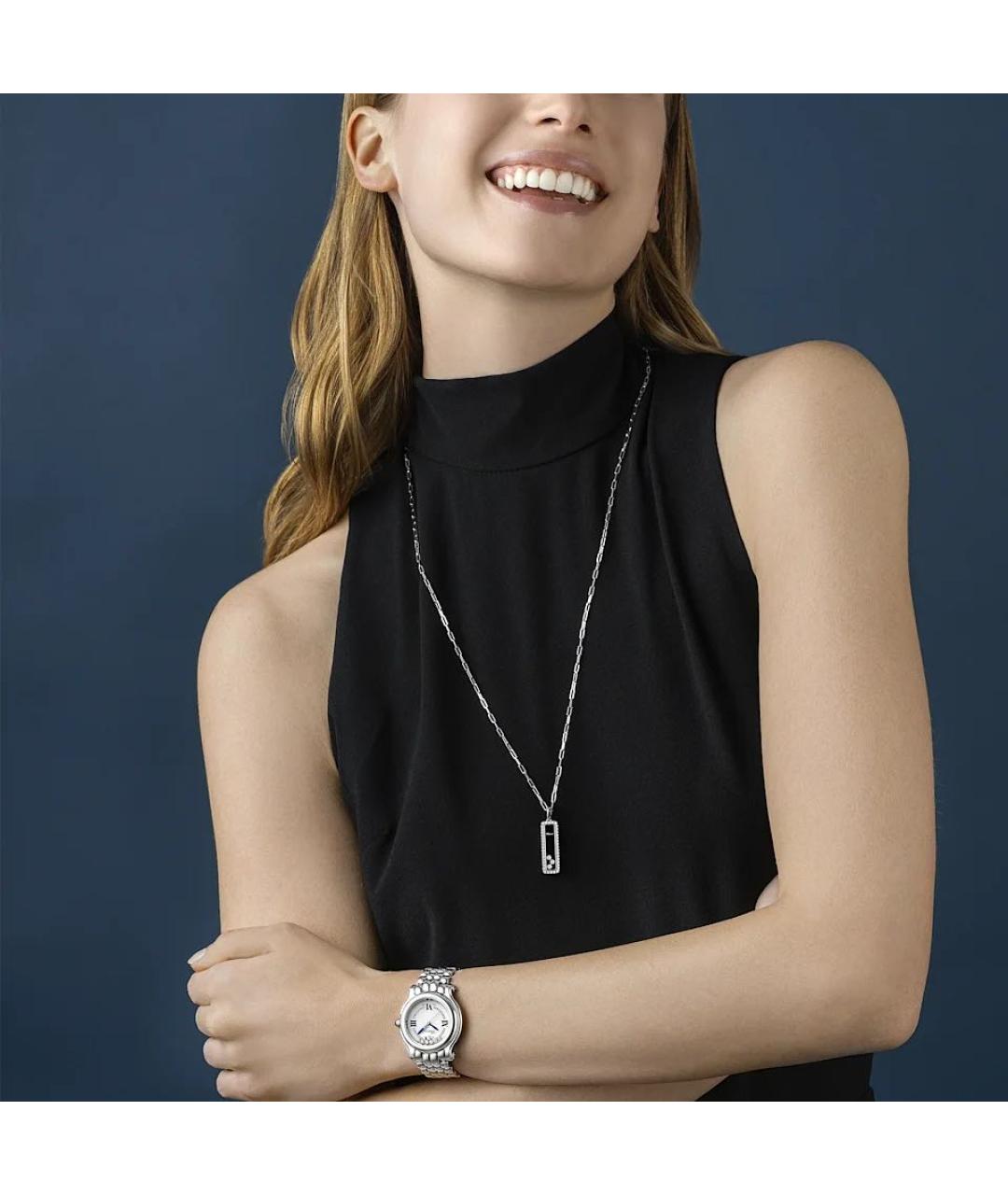 CHOPARD Серебряное колье из белого золота, фото 5