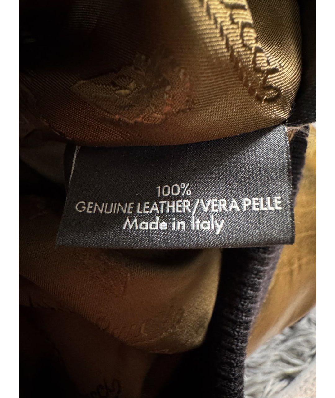 GUCCI Золотая кожаная куртка, фото 5