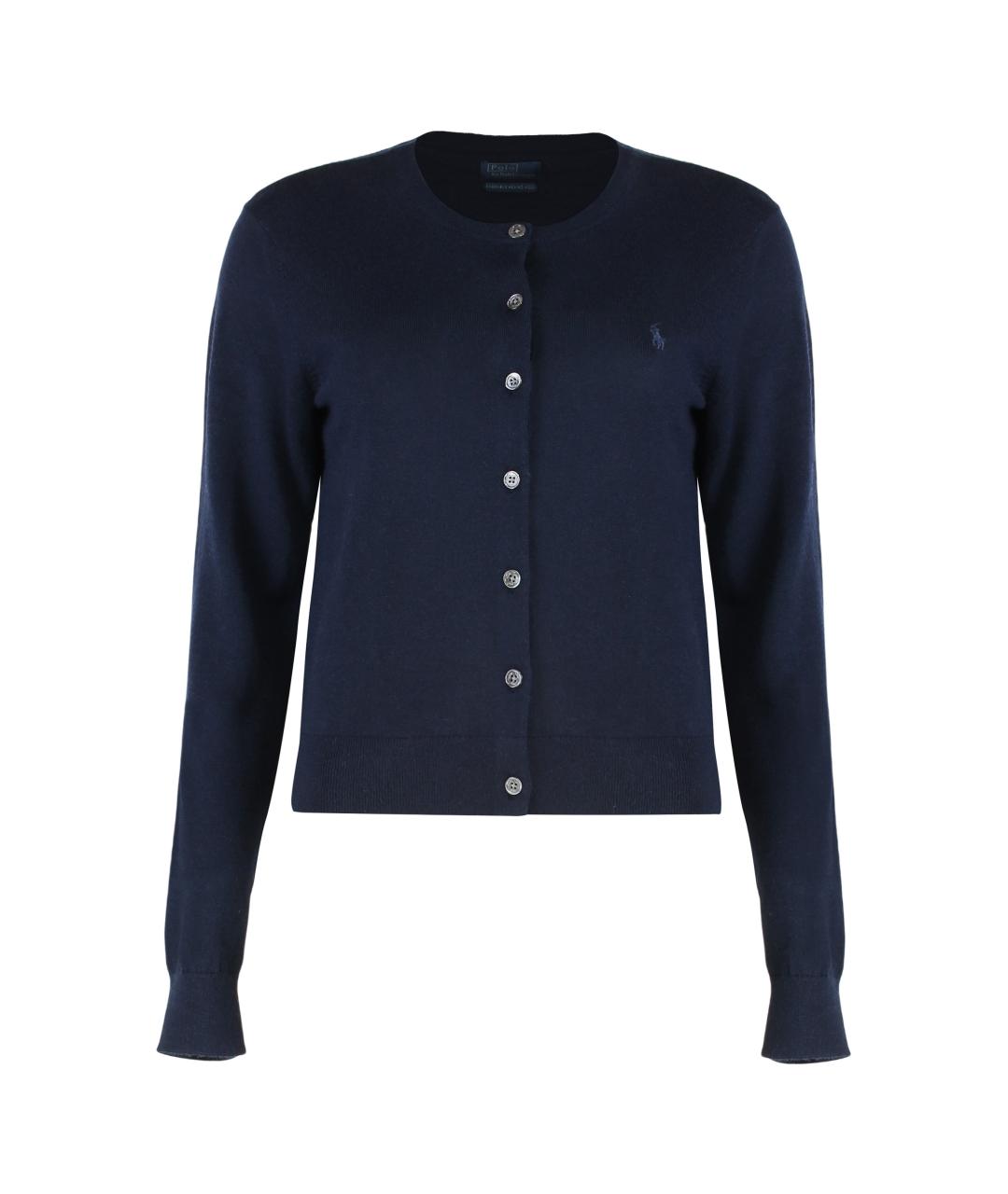 POLO RALPH LAUREN Синий шерстяной кардиган, фото 3