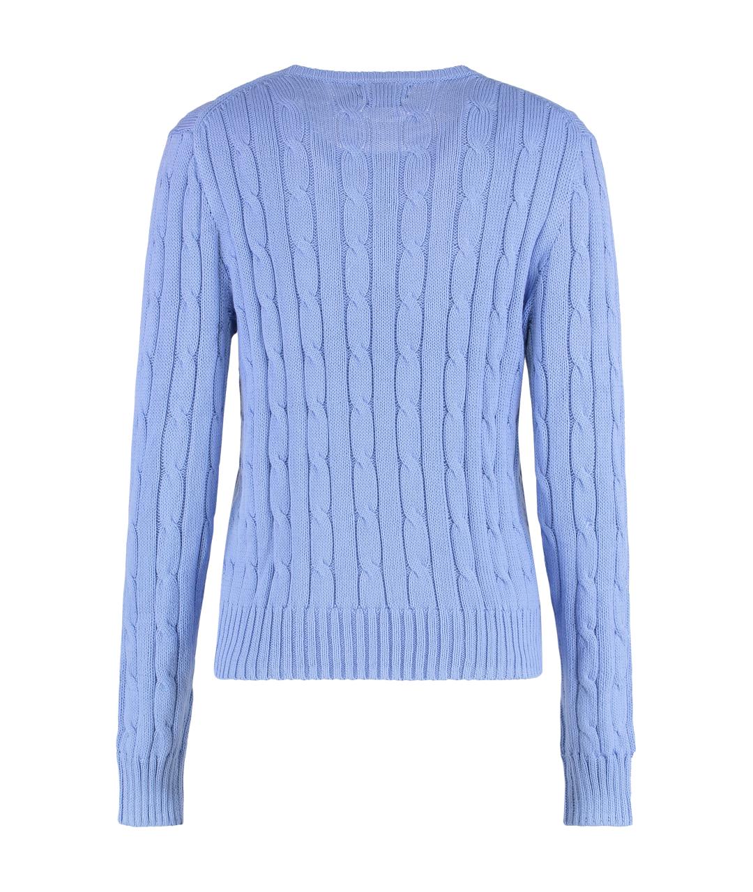 POLO RALPH LAUREN Фиолетовый хлопковый джемпер / свитер, фото 2