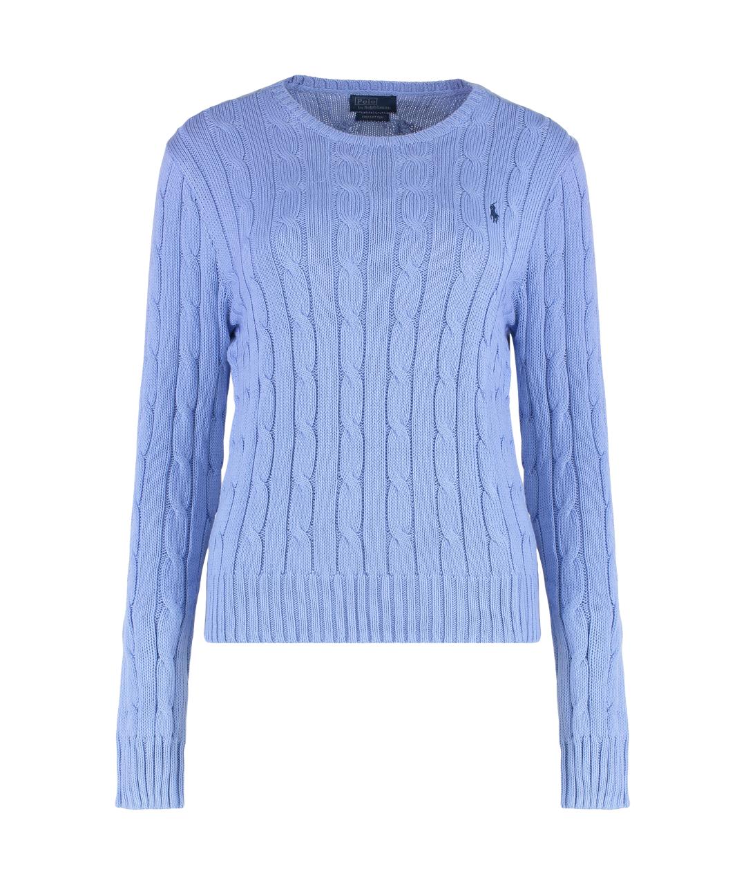POLO RALPH LAUREN Фиолетовый хлопковый джемпер / свитер, фото 3