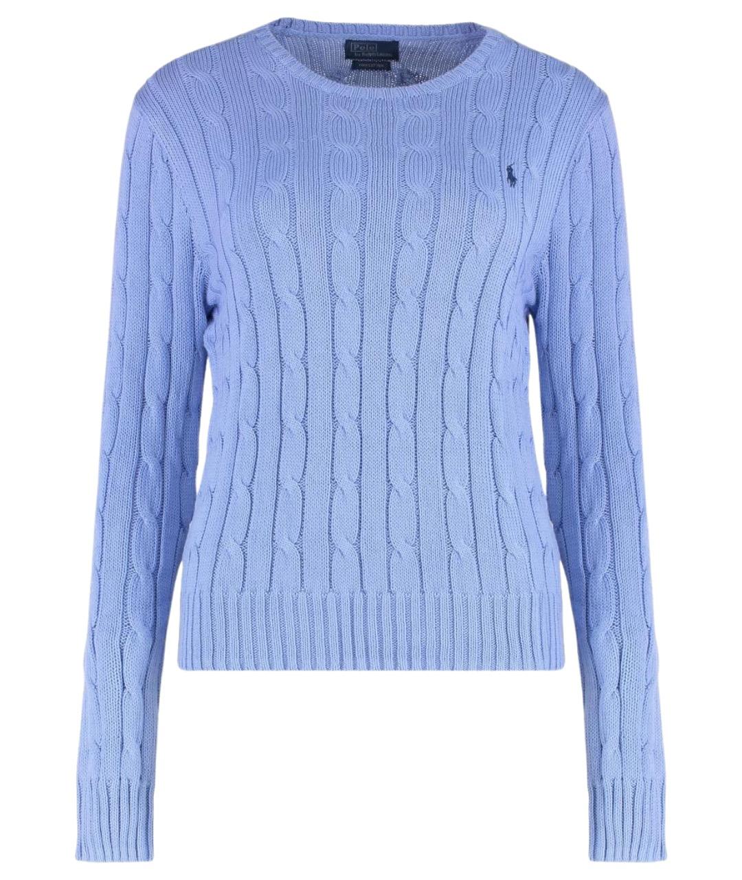 POLO RALPH LAUREN Фиолетовый хлопковый джемпер / свитер, фото 1