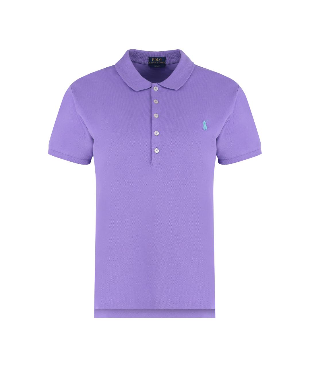 POLO RALPH LAUREN Фиолетовая хлопковая футболка, фото 1