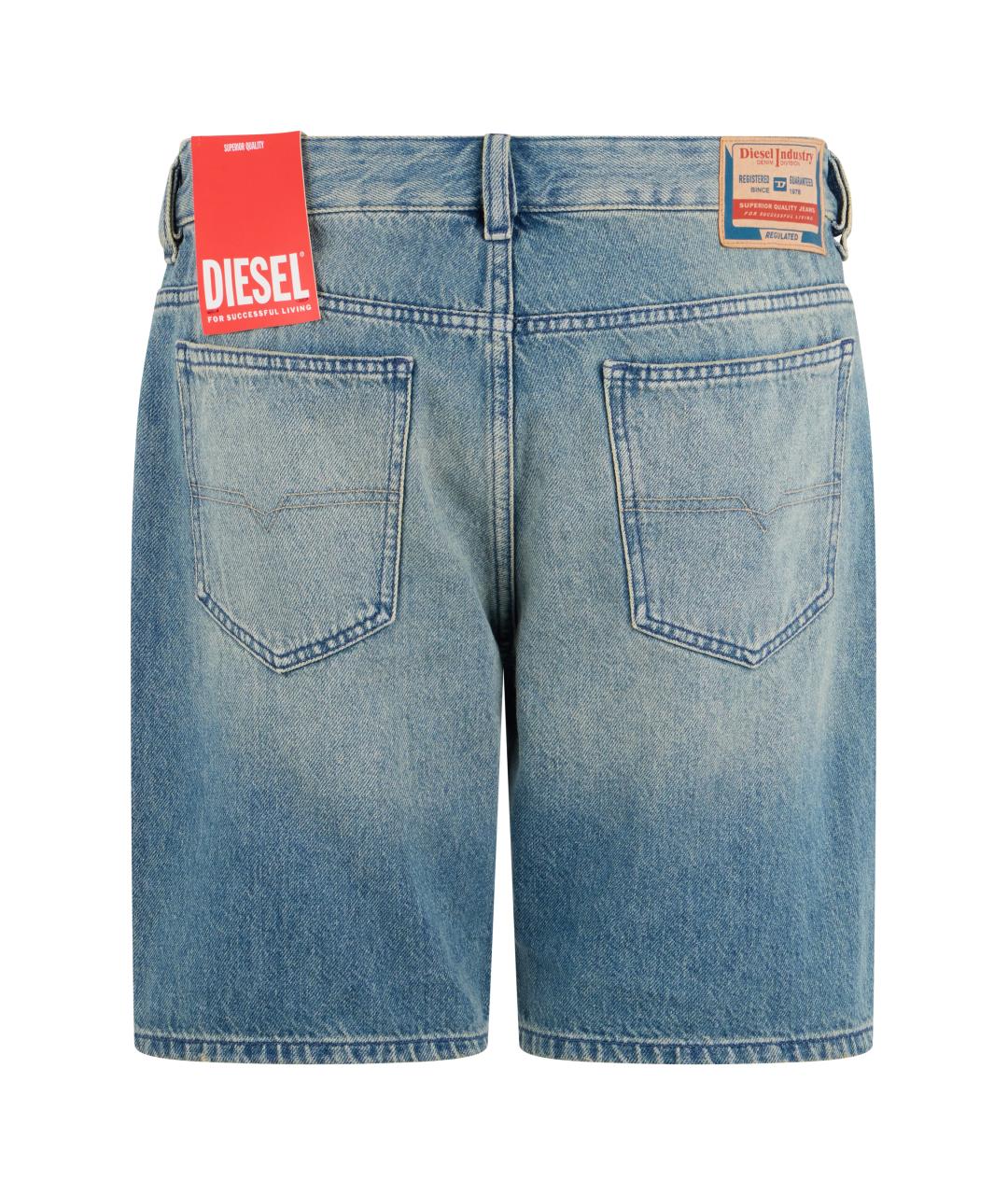 DIESEL Голубые хлопковые шорты, фото 2