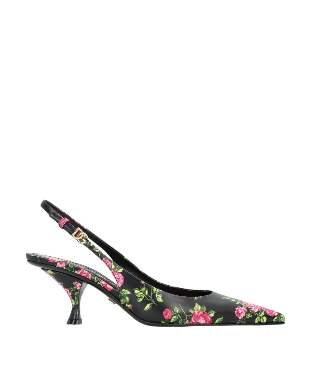 DOLCE&GABBANA Мульти кожаные туфли, фото 1