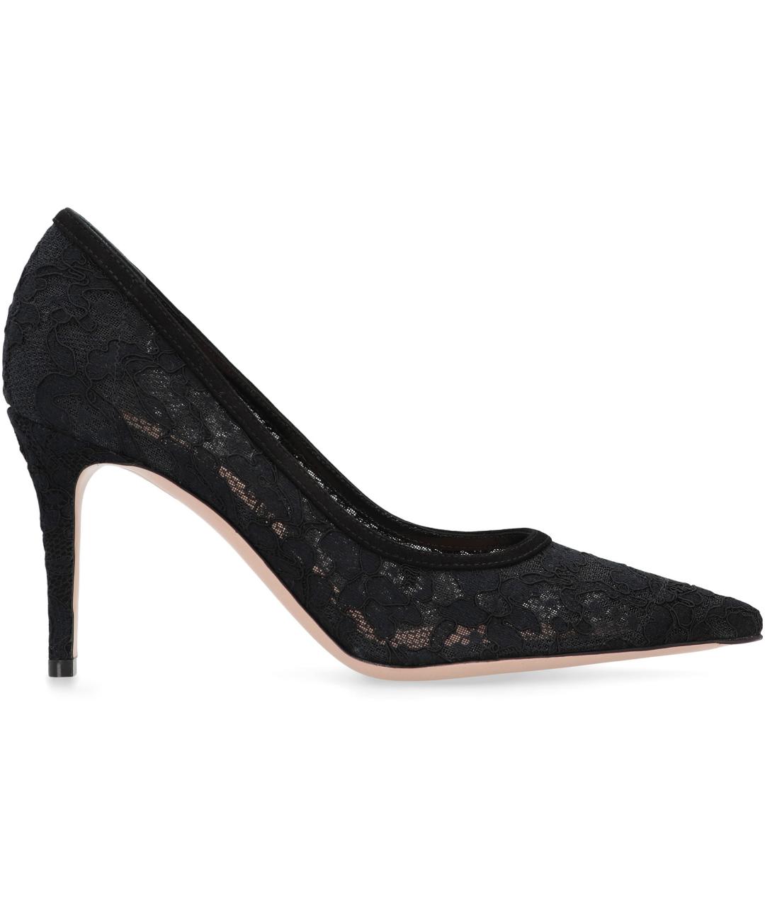 GIANVITO ROSSI Черные текстильные туфли, фото 2