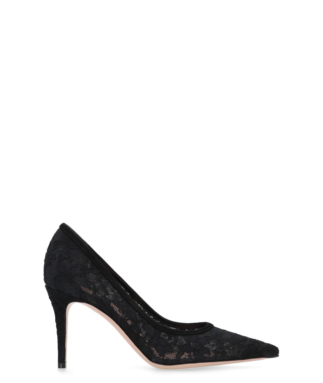 GIANVITO ROSSI Черные текстильные туфли, фото 1