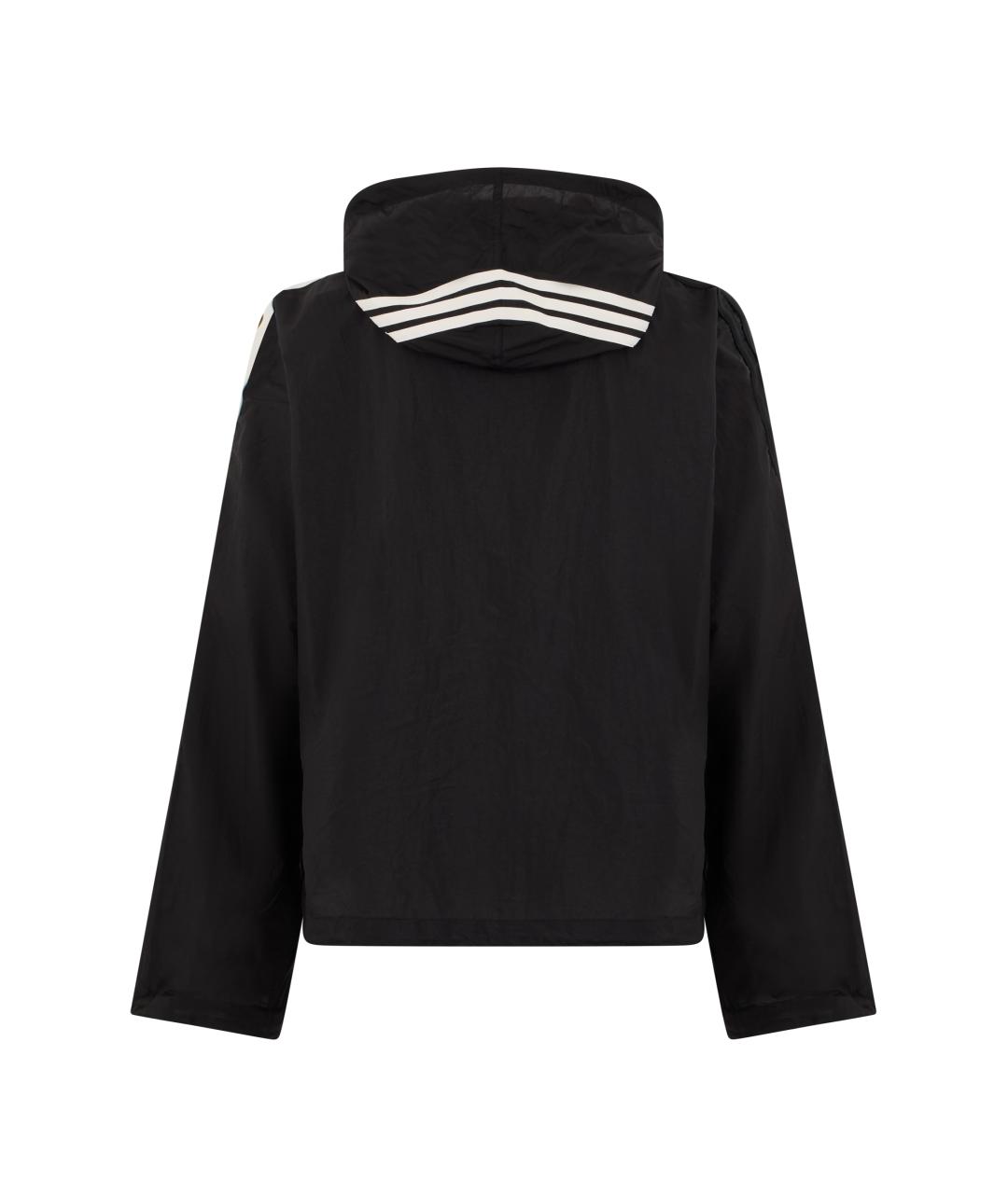 ADIDAS Черная полиамидовая куртка, фото 2