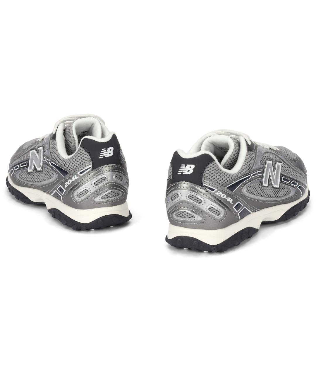 NEW BALANCE Серые кожаные кроссовки, фото 4
