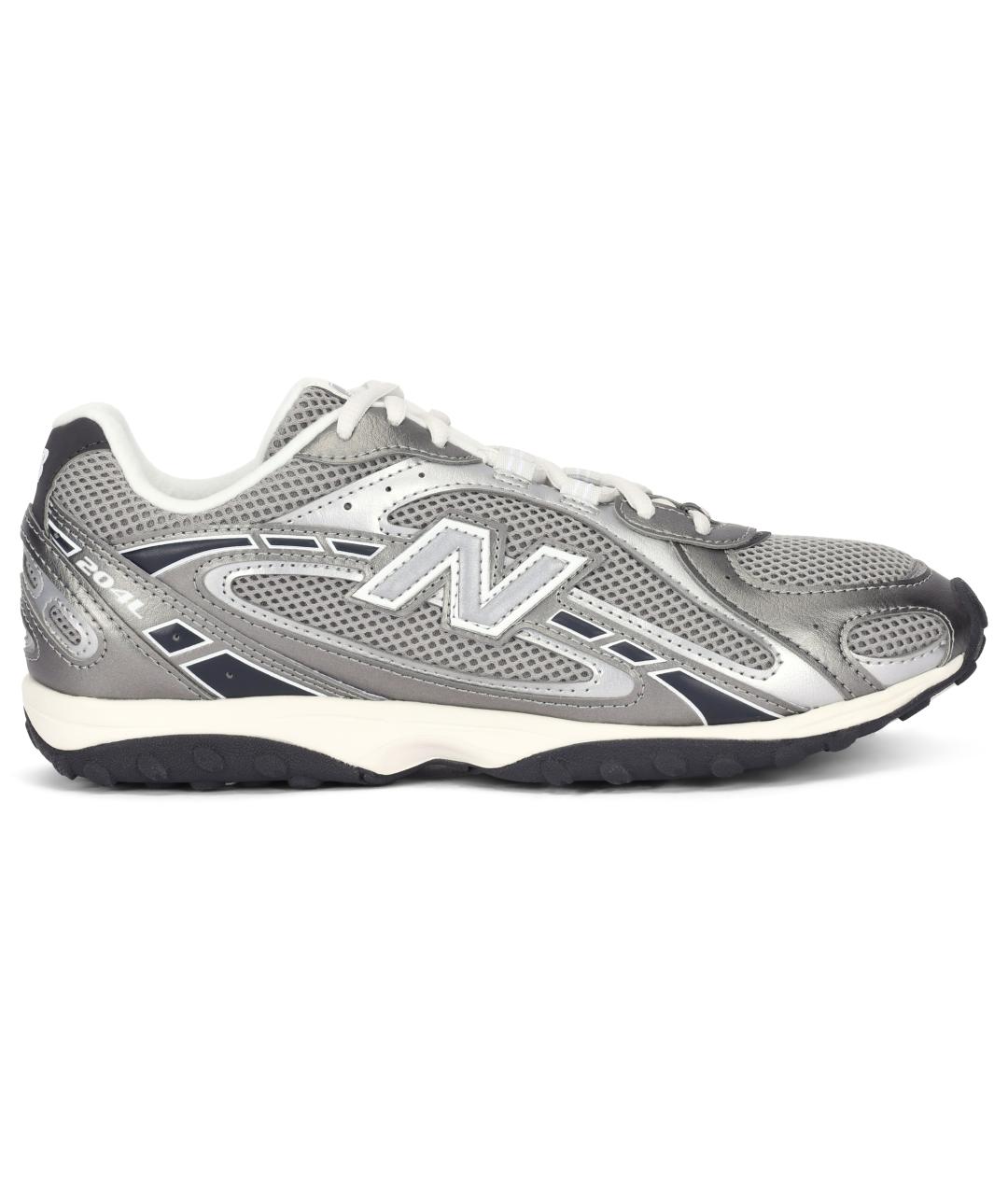 NEW BALANCE Серые кожаные кроссовки, фото 2