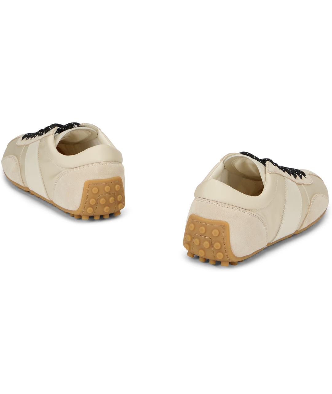 TOD'S Бежевые кроссовки, фото 4