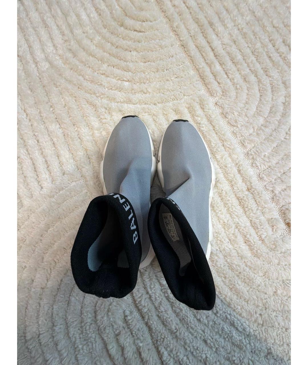 BALENCIAGA Серые текстильные кеды, фото 3