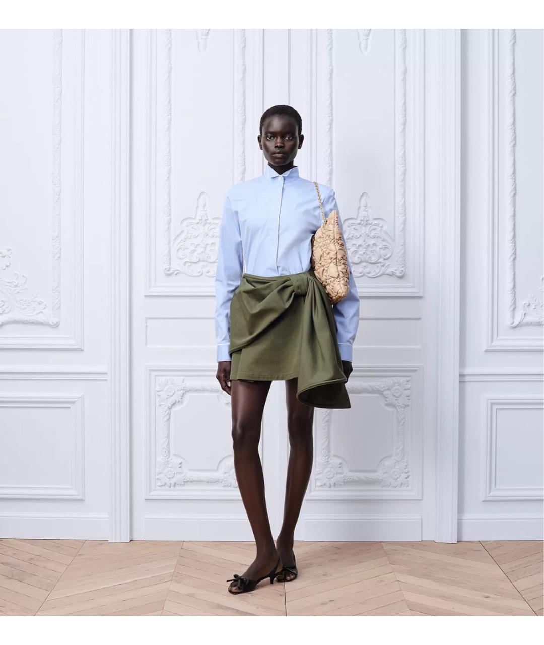 CHRISTIAN DIOR Синяя хлопковая блузы, фото 2