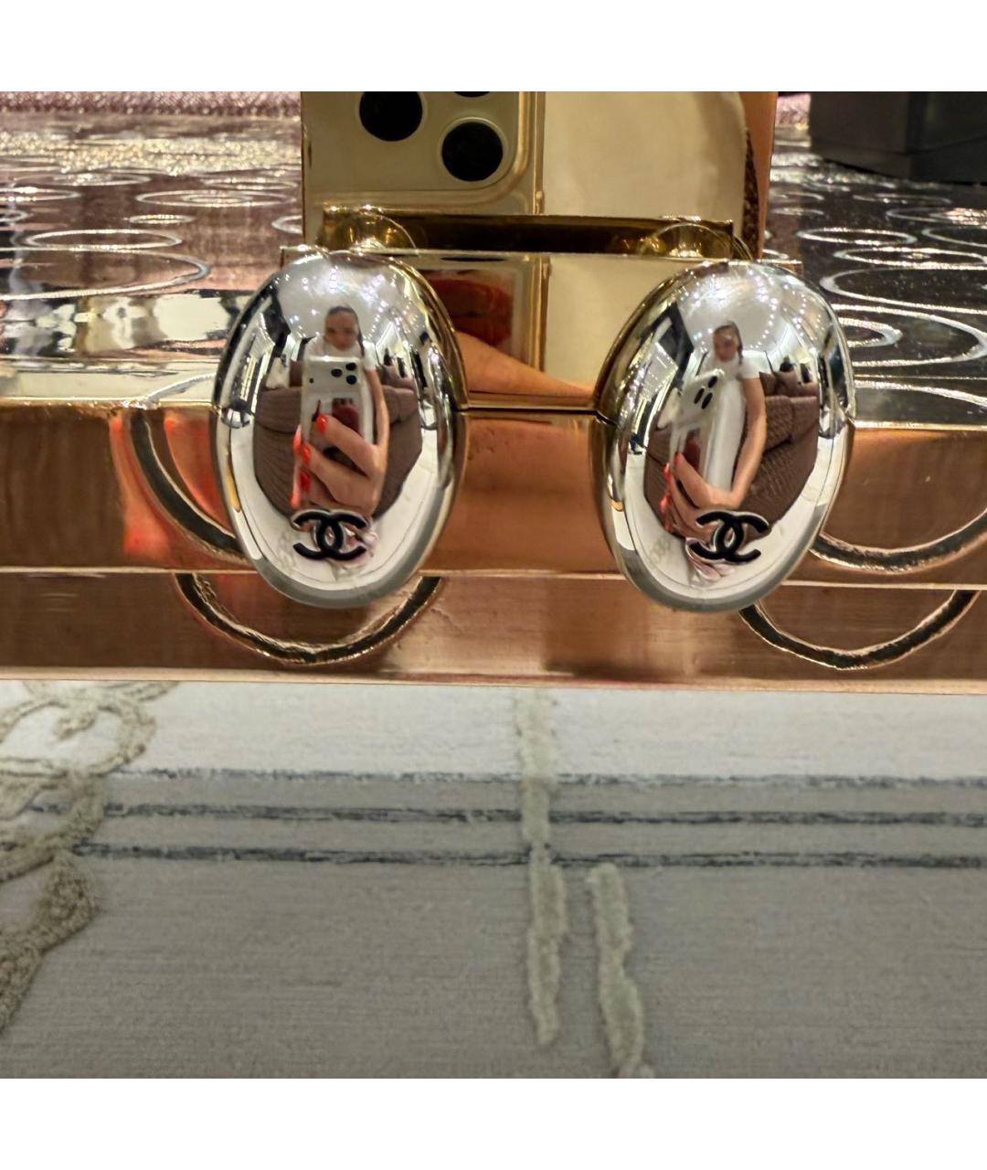 CHANEL Серебряные металлические серьги, фото 3