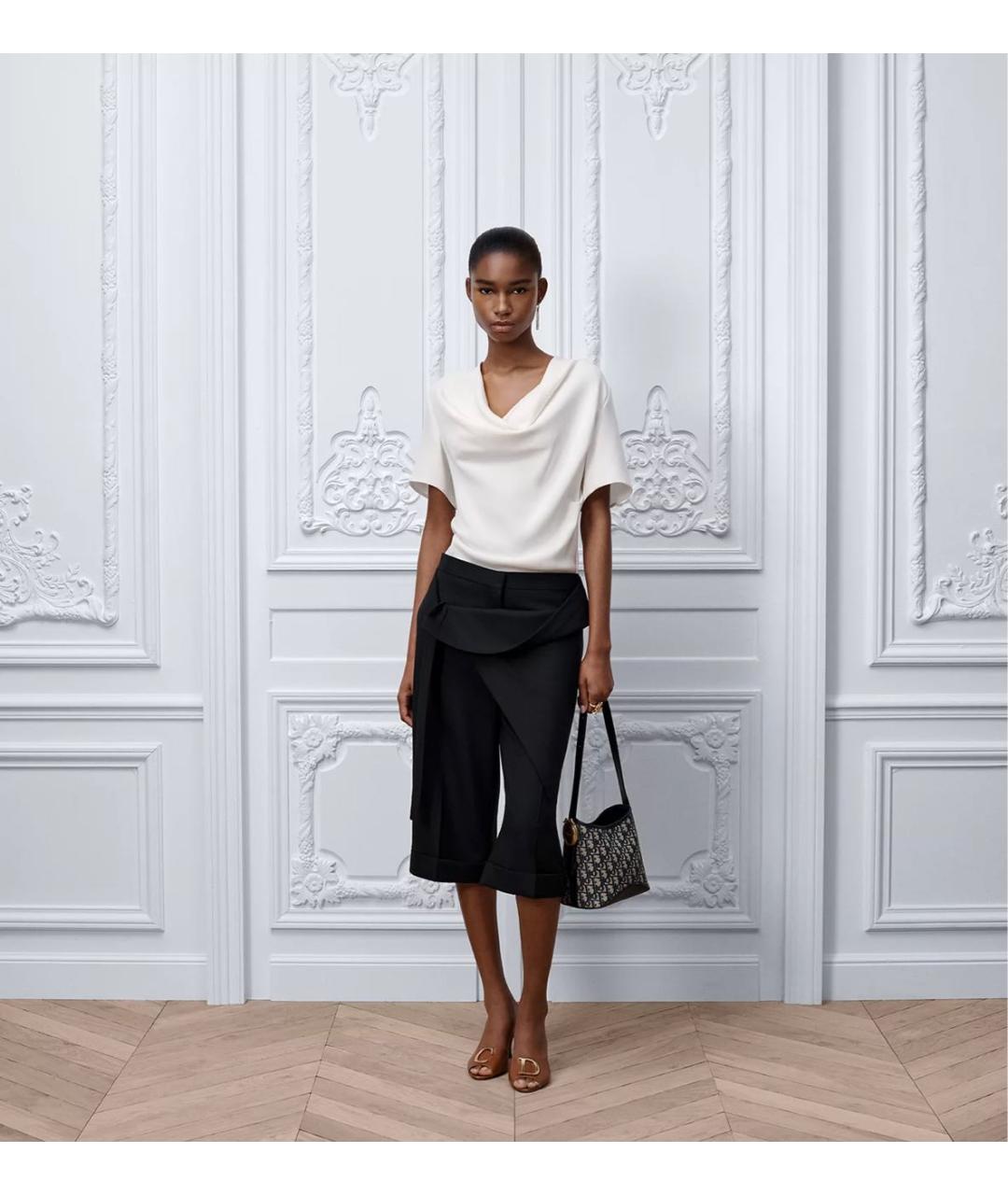 CHRISTIAN DIOR Белая шелковая блузы, фото 2