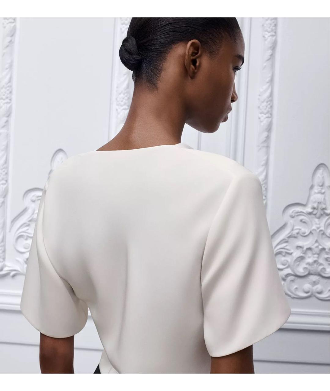 CHRISTIAN DIOR Белая шелковая блузы, фото 4