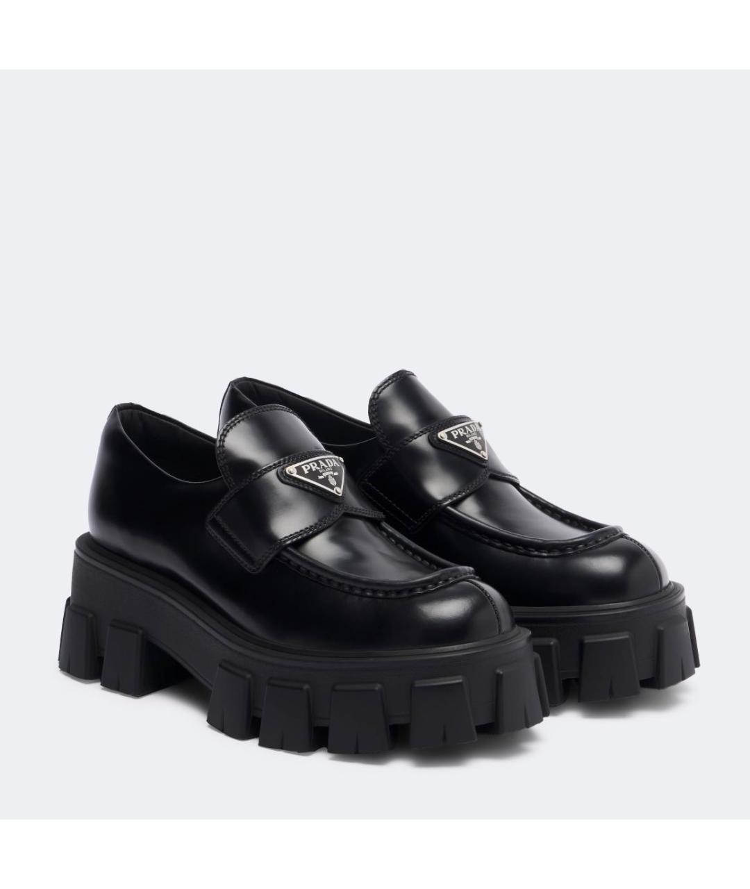 PRADA Черные кожаные лоферы, фото 7