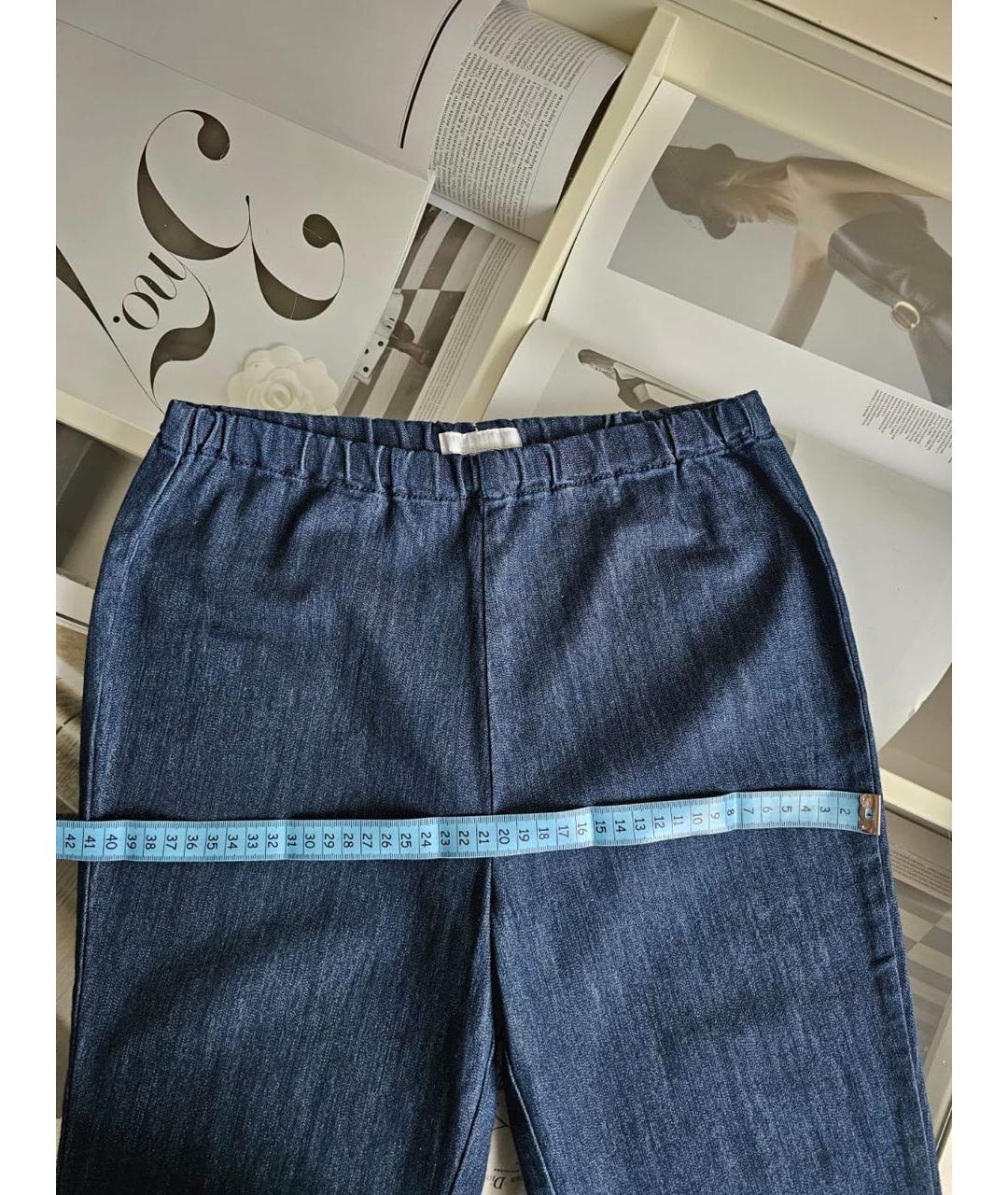 BURBERRY Синие хлопковые брюки и шорты, фото 3