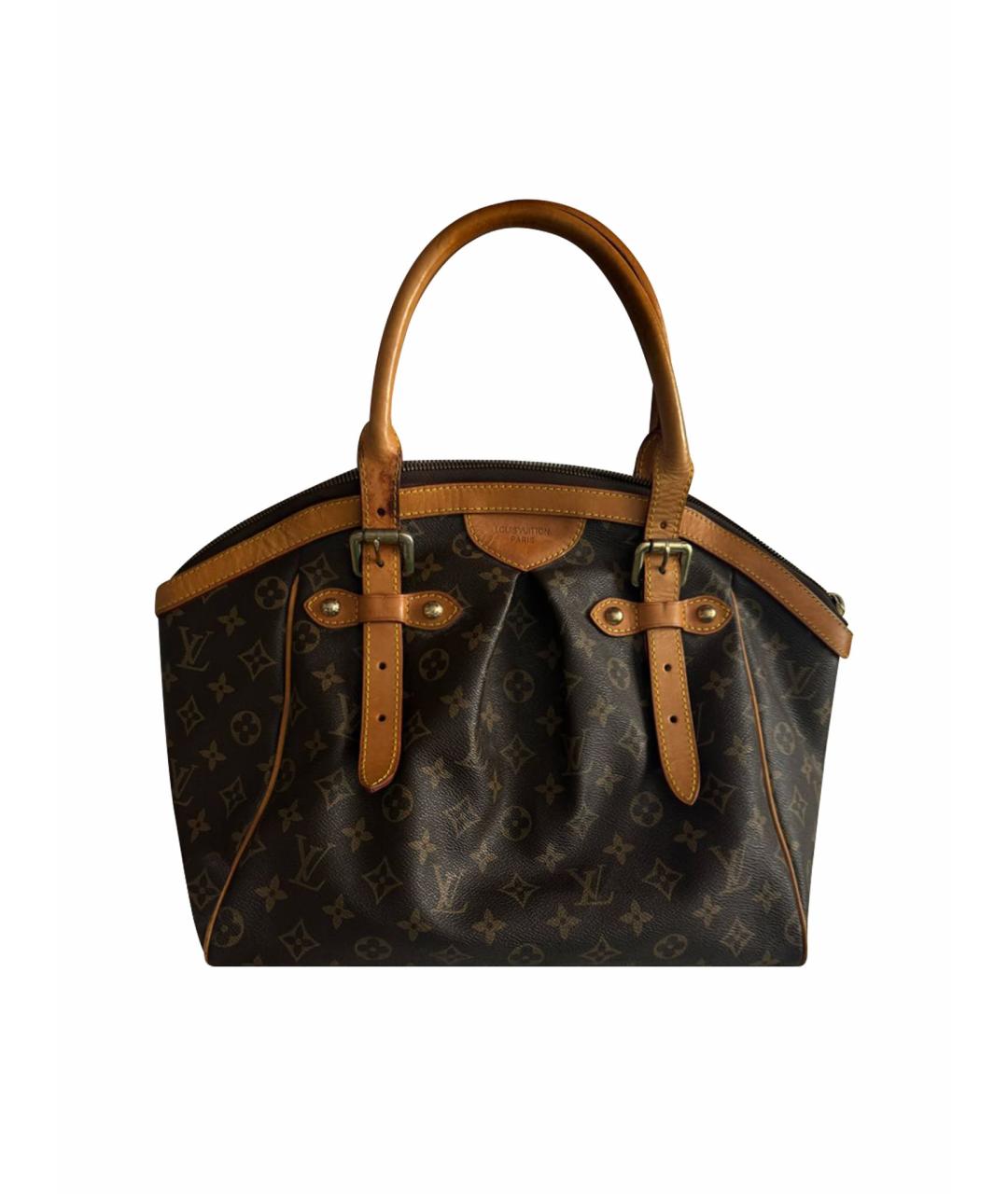 LOUIS VUITTON Коричневая кожаная сумка тоут, фото 1