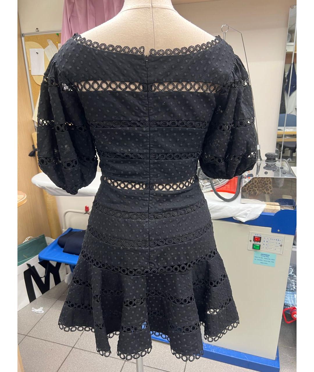 ZIMMERMANN Черное льняное коктейльное платье, фото 2