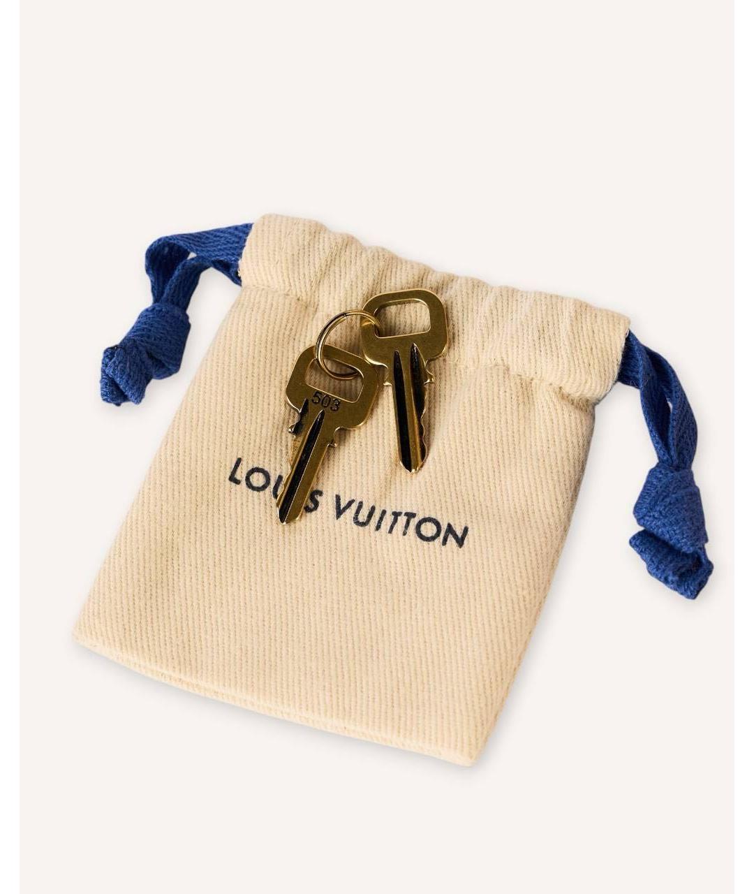 LOUIS VUITTON Желтая дорожная/спортивная сумка из канвы, фото 8