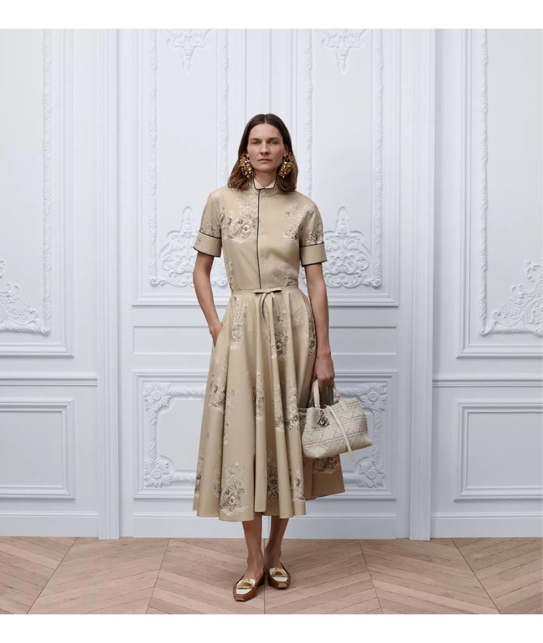 CHRISTIAN DIOR Бежевая хлопковая блузы, фото 2