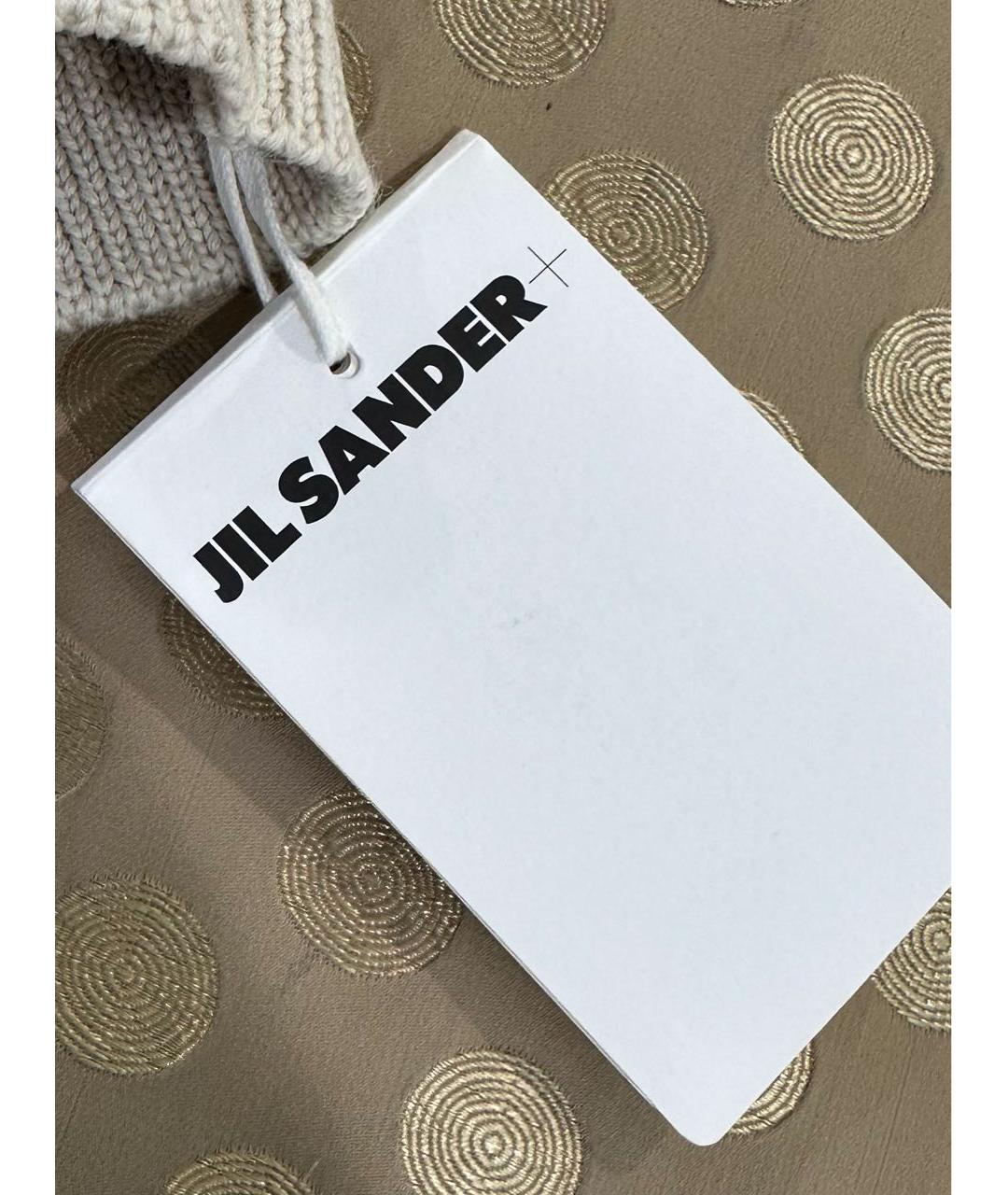 JIL SANDER Бежевый шерстяной джемпер / свитер, фото 4